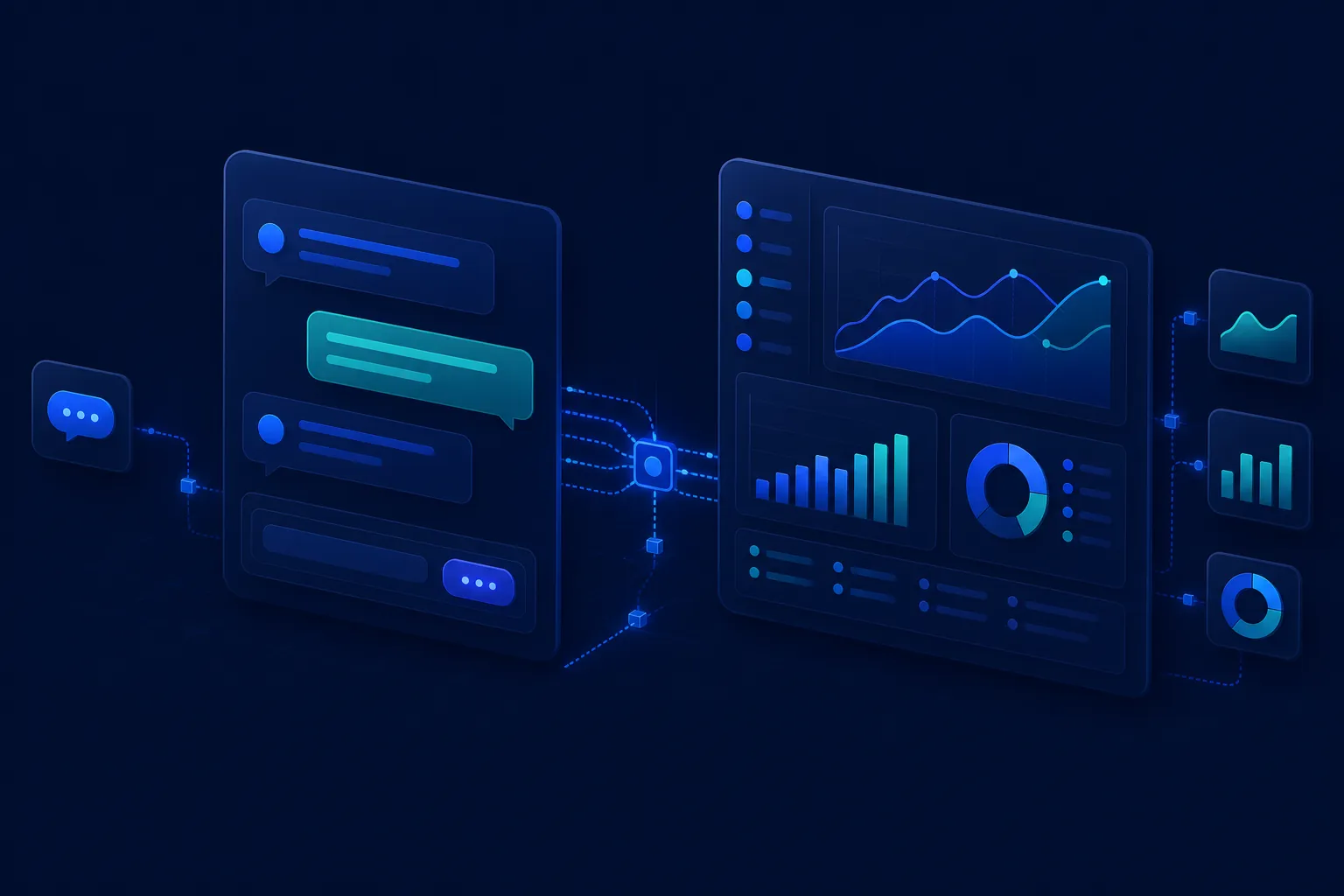 Illustration: ChatGPT connected to Google Ads and Meta Ads through an MCP-backed app